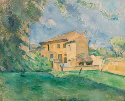 Der Bauernhof in Jas de Bouffan von Paul Cézanne